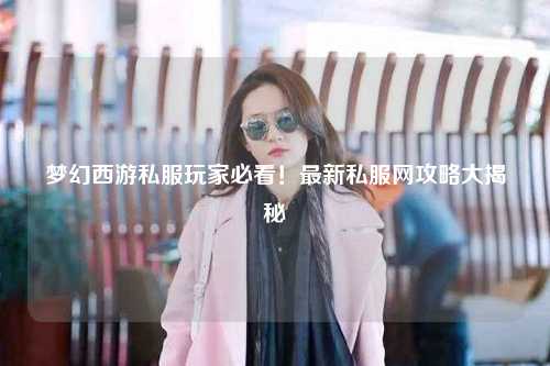 夢幻西游私服玩家必看！最新私服網(wǎng)攻略大揭秘