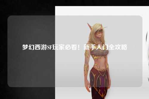 夢幻西游SF玩家必看！新手入門全攻略