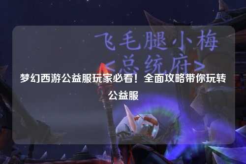 夢(mèng)幻西游公益服玩家必看！全面攻略帶你玩轉(zhuǎn)公益服